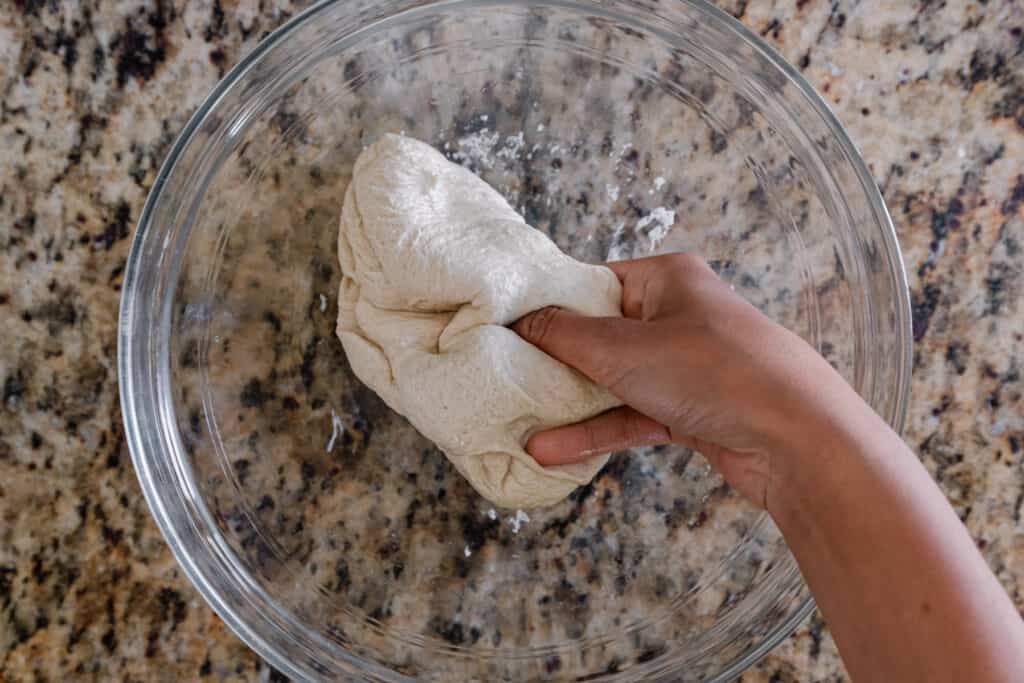 second kneading of naan dough